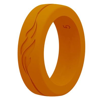 China Customized Casual/Sporting Professional Manufacture Form 5~12 Sizes Rubber Wedding Ring For Women Men for sale