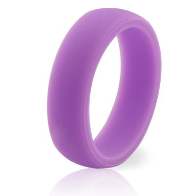 China Factory Wholesale Price 5~12 Size Women Angle Silicone Flat Fashionable Finger Ring For Sport for sale