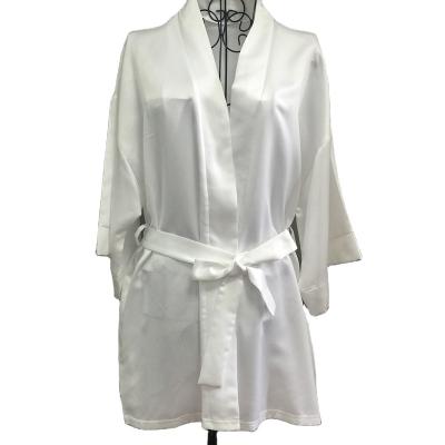 China QUICK DRY Women's Satin Kimono Robe for Bride & Bridesmaid Wedding Party Getting Ready Short Robe for sale