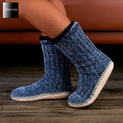 China Hengyuan Breathable Home Wear Sock Slippers, Slipper Socks With Silicone Shoe Sole for sale