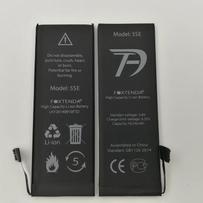 China Factory direct sale jio lithium ion mobile cell phone battery for Iphone SE 3.8v 1642mah for sale