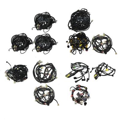 China SH210-6 SK210-5 SH120-A3 CX210B DX500 DX300 DX225 Excavator Parts Durable Cab Wire Internal External Wire Harness Assemble For Kobelco for sale