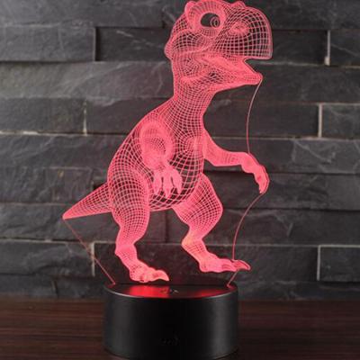 China Mid Century 3D Illusion Lamp LED Night Light Animal Lighting for Home Office Children Room Theme Decoration and Kiddie Children for sale