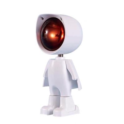 China 2021 EUROPEAN Robot Sunset Desktop Projection Light Robot Figure LED Art Projection Lamp 360 Degree Atmosphere Lamp for Home Decoration for sale