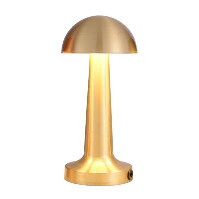 China Dropshipping Modern Minimalism Table Lamp Mushroom Shape Bedside Table Light Cordless Fill Lamp For Restaurant Decoration Home for sale