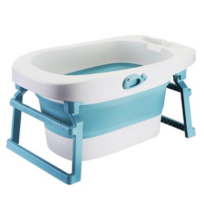 China Baby Bathing Amazon Hot Sale With Non Slip Mat Easy For Baby Traveling Foldable Portable Bathtub for sale