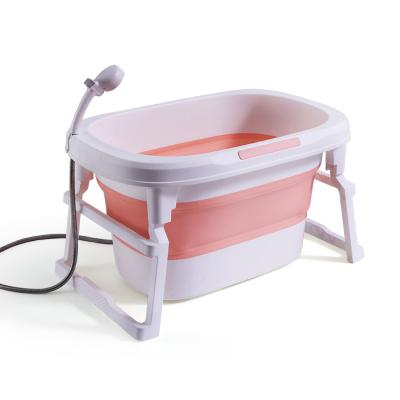 China Baby Bathing High Quality High Temperature Resistant Non-Slip Foldable Baby Bath Tub for sale