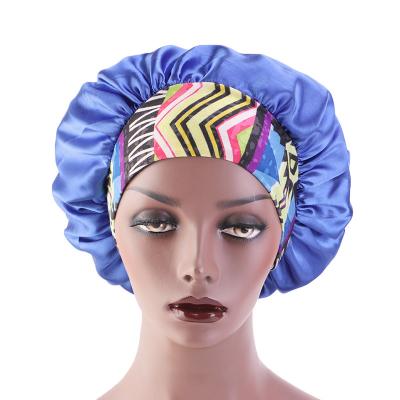 China News High Quality Hairband Satin Sleep Hood Elastic Hat Women's Cosmetic Salon Hat for sale