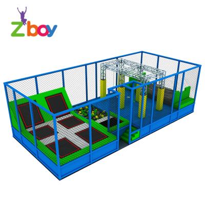 China With Protective Net Spring Jumping Trampoline With Foam Pit For Sale for sale