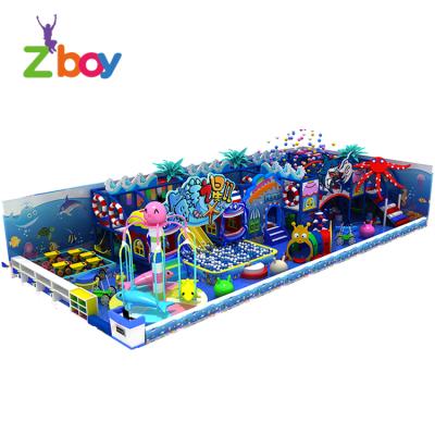 China Custom Plastic Theme Indoor Children Ocean Playground Equipment Amusement Park Indoor Playground for sale