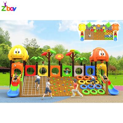 China Luxury Colorful Plastic Playground Plastic Kids Outdoor Playground With Climbing Equipment for sale