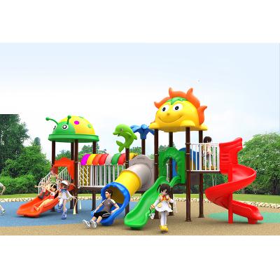 China Plastic Playground Plastic Kids Swing And Slide Outdoor Playground Theater Home Equipment Set For Sale for sale