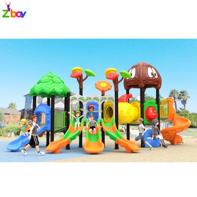 China Popular Combo Outdoor Plastic Playground Slides Amusement Park Custom Playground For Kids for sale