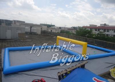 China PVC Blue Inflatable Water Volleyball Set For Floating Water Park Games for sale