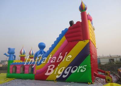 China UL CE Giant Inflatable Fun City Tarpaulin , Rental Inflatable Amusement Park for sale