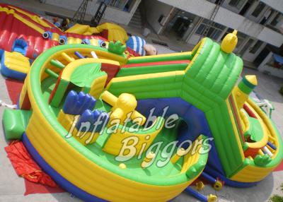 China Fun Kidwise Inflatable Fun City Vinyl Fire-Resistant , EN14960 EN71 Inflatable Rental for sale