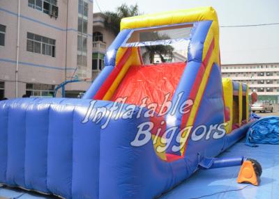 China Outdoor Backyard Inflatable Obstacle Course For Rental , Waterproof Inflatable Bouncer Slide for sale