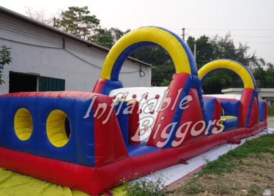 China Leadless Inflatable Obstacle Course Double Stitch , Outdoor Inflatables For Kids for sale