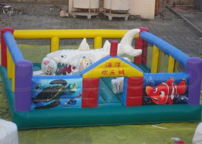 China Ocean Theme Giant Inflatable Amusement Park / Inflatable Combo For Adults for sale