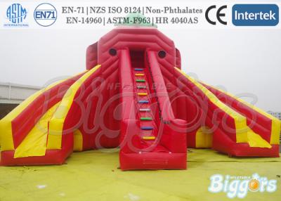 China Dobles caras secas inflables de los niños rojos gigantes del PVC para el patio trasero de alquiler Biggor inflable en venta