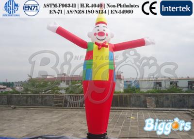 China Inflatable Advertising Clown Character Air Dancer In Market / Square for sale