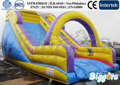 China Las diapositivas inflables de los niños inflables de la gorila/explotan diapositivas con la lona del PVC en venta