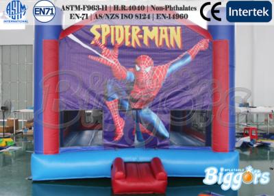 China Spiderman Bouncy House Castle , Custom Inflatable Jumping Castle Rental for sale