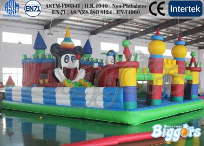 China Kids Mickey Mouse Inflatable Toys Jumping Games Durable Vinyl / PVC Tarpaulin for sale