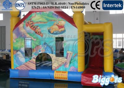 Κίνα Εμπορικό διογκώσιμο Bouncy Castle με τη φωτογραφική διαφάνεια Winnie και την τίγρη Junping προς πώληση