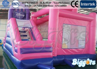 China Pink Princess Inflatable Bouncer Combo Kid's Party Games Bouncy Castle for sale