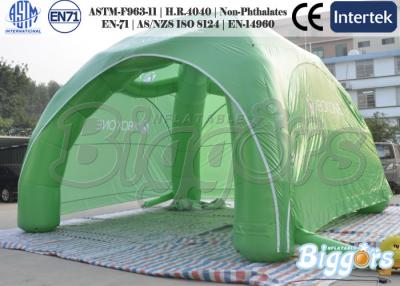 China Advertising Dome Green Inflatable Outdoor Tent With Polyester/Nylon Meaterial for sale