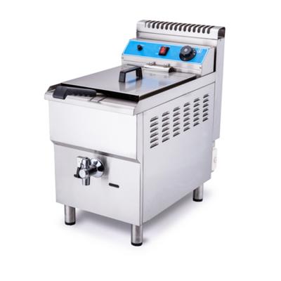 China Deep Fry Chicken Table Basket Single Commercial Gas Deep Fryer Chips Fryer Kitchen Food Equipment Machine for sale