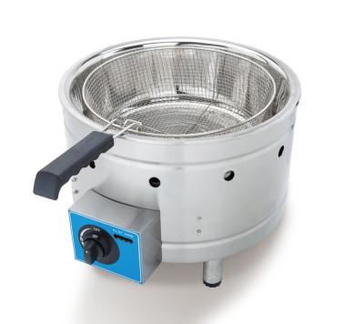 China Frying Chicken 15L Commercial Round Stainless Steel Gas Deep Fryer for sale