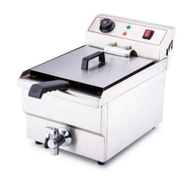 China Restaurant 10 Liter Single Tank Commercial Electric Deep Fryer Machine for sale