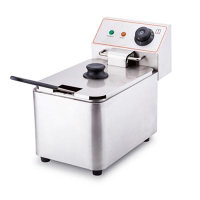 China Restaurant CE Approved Stainless Steel Commercial Countertop Electric Deep Fryer for sale