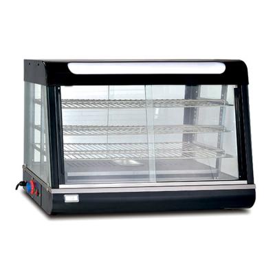 China Durable 3 Layers Black Commercial Electric Food Warmer Showcase for sale