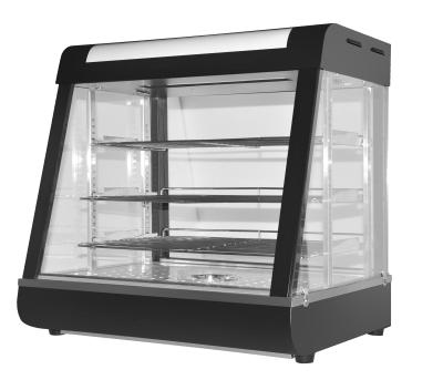 China Restaurnts WSH-02 3Lyers Commercial Electric Glass Food Warmer Display Showcase For Restaurant for sale