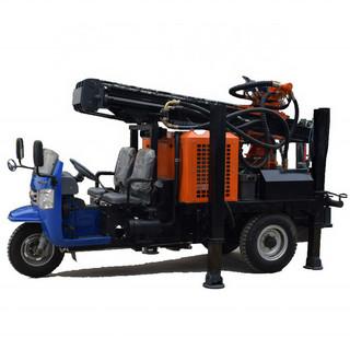 China 200m 22 HP Futian Brand Tricycle Mounted Hydraulic DTH Drilling Rig With Higher Air Power en venta