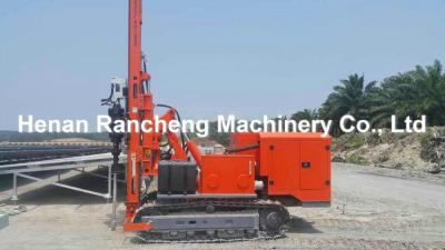 中国 100m Depth Crawler Hydraulic Solar Pile Driver Both Rotary Drilling And Ramming 販売のため