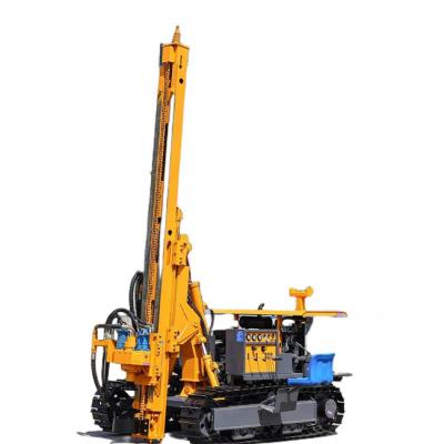 China 150m Bore Depth 90 - 200mm Bore Dia Solar Pile Driver 75KW Crawler Drilling Rig for sale