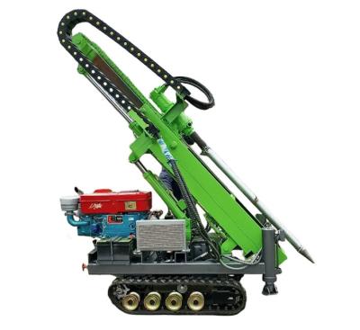 China Gummi-Crawler montiert Solar-Pile-Treiber 25HP Dieselmotor 30m Piling Tiefe zu verkaufen