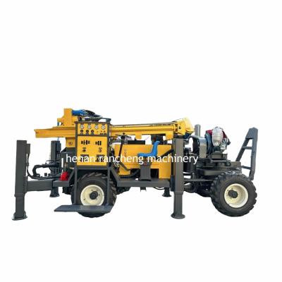 China High Efficiency Four Wheel Trailer Mounted Borehole Drilling Machine 220m Depth Powerful 65KW Engine en venta