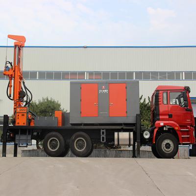 Chine Hydraulic 350m Well Drilling Machine Mounted Drilling Truck Price Diesel Water Well Drilling Rig For Sale à vendre