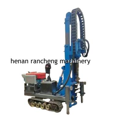 China 30m Deep Solar Pile Driver Equipment With 25HP Diesel Engine for sale