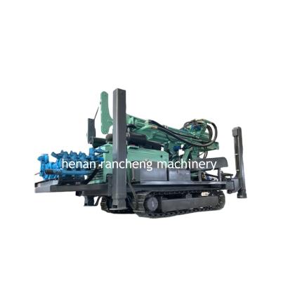 China 300m Deep Crawler Mounted Water Well Hydraulic Legs Drilling Rig for sale