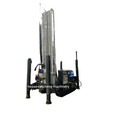 China Europe 350m Crawler Hard Rock Water Well Drilling Rig With 91KW Power for sale