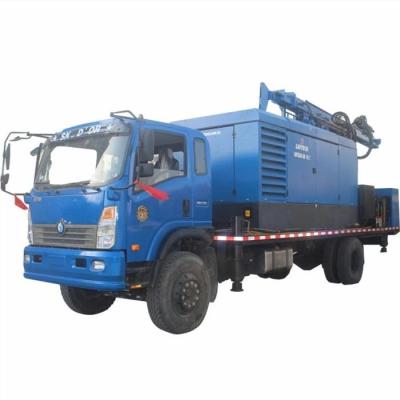 China 200m de água profunda poço de perfuração Rig com 118HP Cummins para 115-350mm Borra à venda