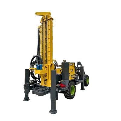 China 220m Wheel Vehicle Mounted Water Well Drilling Rig with 65kw Diesel Engine for sale