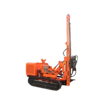 China 84KW Crawler Mounted Solar Pile Driver 4 Cylinders 20 - 100m Bore Depth for sale