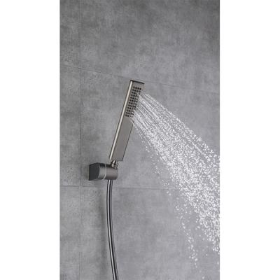 China With Main Use Wash Bathroom Sliding Bar New Products Stainless Steel Square Shower Hot Surface Finished Wall Mounted Faucet for sale